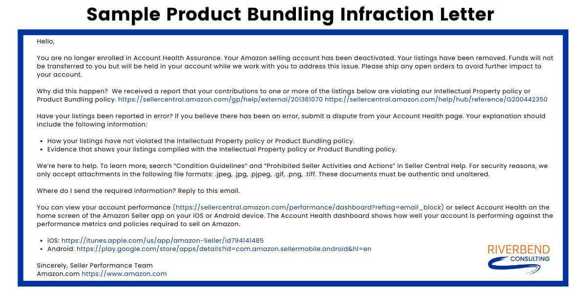 Everything You Need to Know About Amazon Product Bundling Amazon Product Bundling Infraction Letter