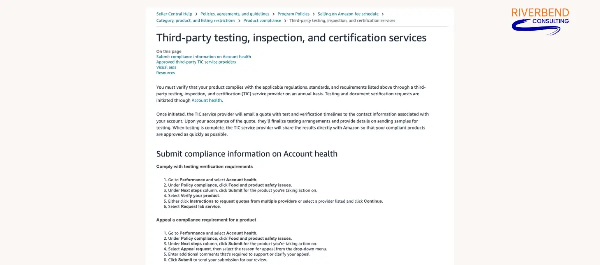 Amazon Lab Compliance Update: Key Dates for 2025 Third party testing, inspection and certification services