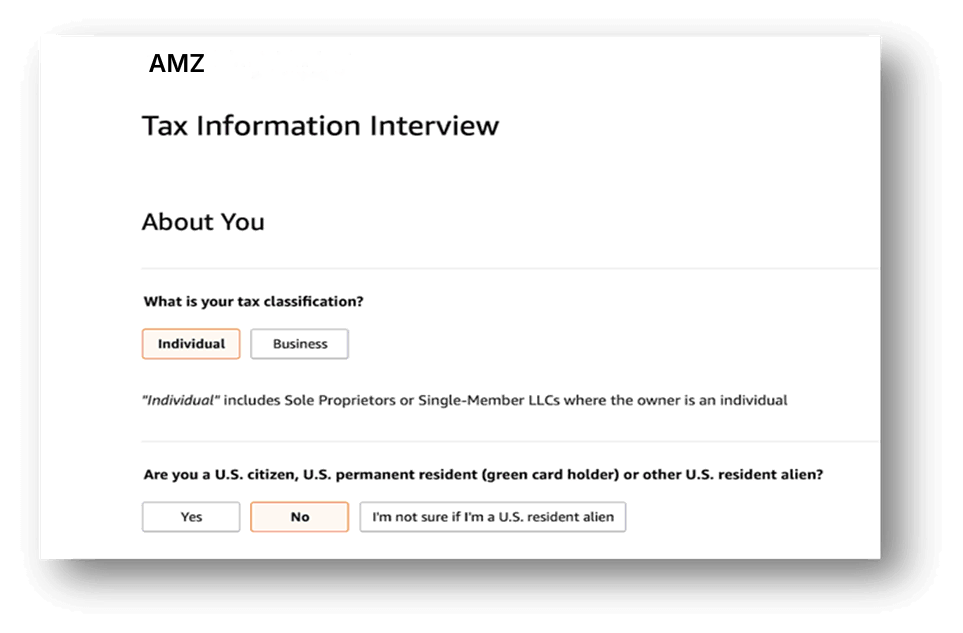 Amazon Tax Interview