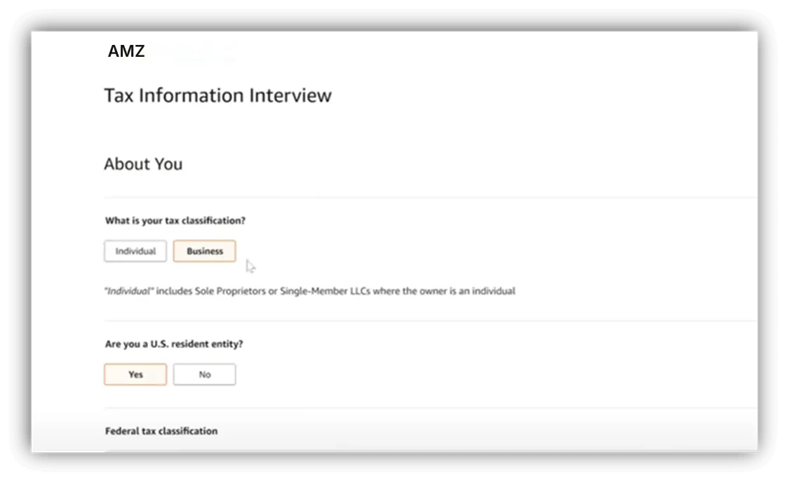 Amazon Tax Interview